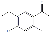 1-(4-hydroxy-2-methyl-5-propan-2-ylphenyl)ethanone Struktur