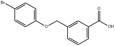 3-(4-溴苯氧基甲基)苯甲酸, 380173-56-8, 结构式