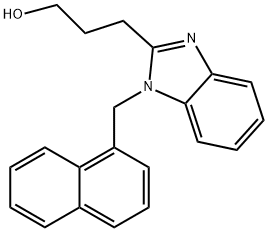 3-(1-(naphthalen-1-ylmethyl)-1H-benzo[d]imidazol-2-yl)propan-1-ol|