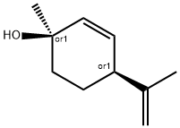 1-Methyl-4-(1-methylethenyl)-2-cyclohexen-1-ol cis- Struktur