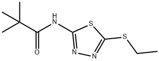 N-[5-(ethylsulfanyl)-1,3,4-thiadiazol-2-yl]-2,2-dimethylpropanamide Structure