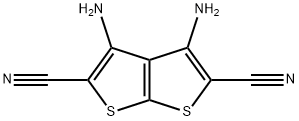3,4-diaminothieno[2,3-b]thiophene-2,5-dicarbonitrile 化学構造式