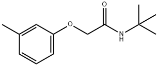 N-(tert-butyl)-2-(3-methylphenoxy)acetamide,3954-71-0,结构式