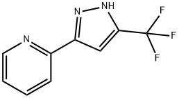 Pyridine, 2-[5-(trifluoromethyl)-1H-pyrazol-3-yl]- Structure