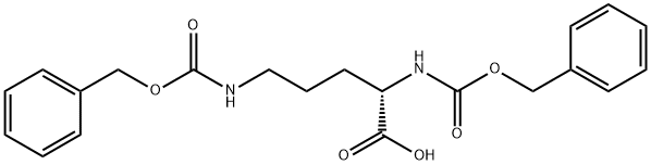 2,5-bis(phenylmethoxycarbonylamino)pentanoic acid Struktur