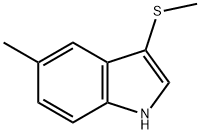 5-METHYL-3-(METHYLTHIO)-1H-INDOLE Struktur