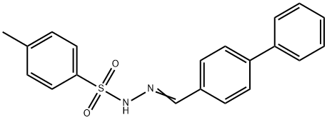 N'-(biphenyl-4-ylmethylene)-4- methylbenzenesulfonohydrazide Struktur