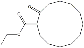 Cyclododecanecarboxylic acid, 2-oxo-, ethyl ester Struktur