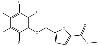 methyl 5-[(pentafluorophenoxy)methyl]-2-furoate|5-((全氟苯氧基)甲基)呋喃-2-羧酸甲酯