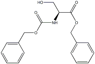 Serine, N-[(phenylmethoxy)carbonyl]-, phenylmethyl ester Structure