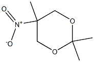 2,2,5-trimethyl-5-nitro-1,3-dioxane Structure