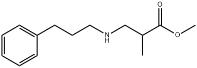 methyl 2-methyl-3-[(3-phenylpropyl)amino]propanoate Structure