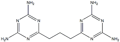 1,3,5-Triazine-2,4-diamine,6,6'-(1,3-propanediyl)bis-,4128-93-2,结构式