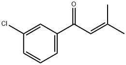 2-Buten-1-one, 1-(3-chlorophenyl)-3-methyl-,41801-86-9,结构式