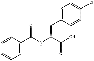 Phenylalanine,N-benzoyl-4-chloro- Structure