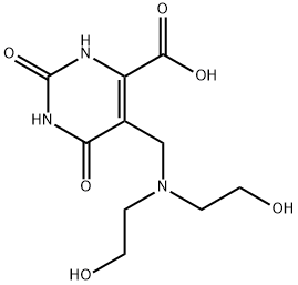 5-{[Bis-(2-hydroxy-ethyl)-amino]-methyl}-2,6-dioxo-1,2,3,6-tetrahydro-pyrimidine-4-carboxylic acid,4194-61-0,结构式