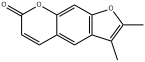 7H-Furo[3,2-g][1]benzopyran-7-one, 2,3-dimethyl- Structure