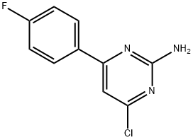 4-chloro-6-(4-fluorophenyl)pyrimidin-2-amine Structure