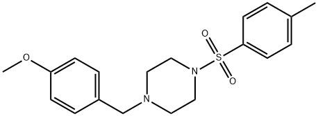 1-(4-methoxybenzyl)-4-[(4-methylphenyl)sulfonyl]piperazine 化学構造式
