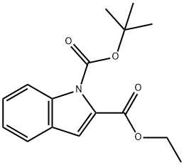 1-TERT-BUTYL 2-ETHYL 1H-INDOLE-1,2-DICARBOXYLATE Structure