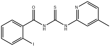 2-iodo-N-[(4-methylpyridin-2-yl)carbamothioyl]benzamide 结构式