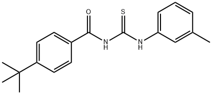 4-tert-butyl-N-[(3-methylphenyl)carbamothioyl]benzamide,428827-05-8,结构式