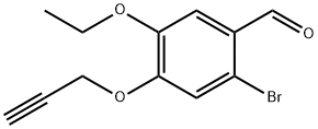 2-溴-5-乙氧基-4-(2-丙炔氧基)苯甲醛, 429621-52-3, 结构式