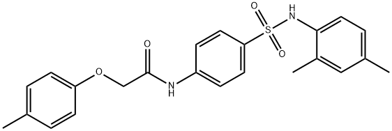 N-(4-{[(2,4-dimethylphenyl)amino]sulfonyl}phenyl)-2-(4-methylphenoxy)acetamide Structure