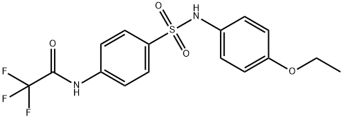 N-(4-{[(4-ethoxyphenyl)amino]sulfonyl}phenyl)-2,2,2-trifluoroacetamide Struktur