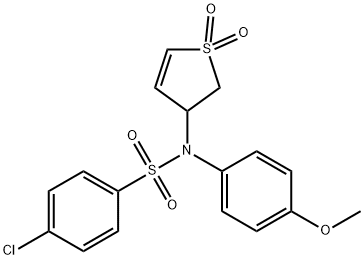 4-chloro-N-(1,1-dioxido-2,3-dihydrothiophen-3-yl)-N-(4-methoxyphenyl)benzenesulfonamide|