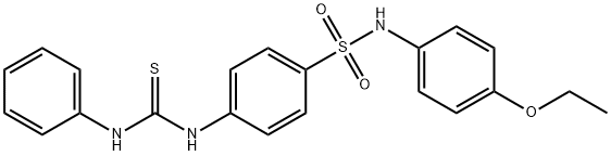 4-[(anilinocarbonothioyl)amino]-N-(4-ethoxyphenyl)benzenesulfonamide 结构式