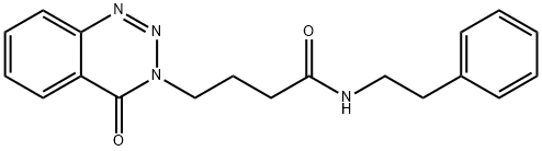 4-(4-oxobenzo[d][1,2,3]triazin-3(4H)-yl)-N-phenethylbutanamide 结构式