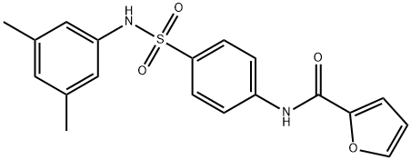 N-(4-{[(3,5-dimethylphenyl)amino]sulfonyl}phenyl)-2-furamide,444146-48-9,结构式