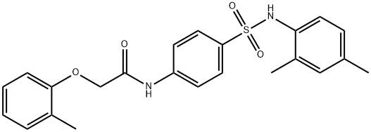 N-(4-{[(2,4-dimethylphenyl)amino]sulfonyl}phenyl)-2-(2-methylphenoxy)acetamide|