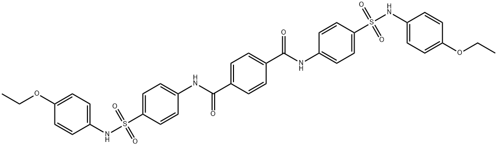 444151-22-8 N,N'-bis(4-{[(4-ethoxyphenyl)amino]sulfonyl}phenyl)terephthalamide