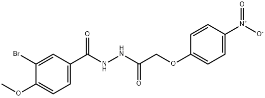 3-bromo-4-methoxy-N'-[(4-nitrophenoxy)acetyl]benzohydrazide|