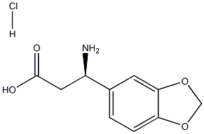 (R)-3-Amino-3-(benzo[d][1,3]dioxol-5-yl)propanoic acid hydrochloride Struktur