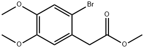 Benzeneacetic acid, 2-bromo-4,5-dimethoxy-, methyl ester Struktur
