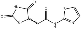 (Z)-2-(2,4-dioxothiazolidin-5-ylidene)-N-(thiazol-2-yl)acetamide|