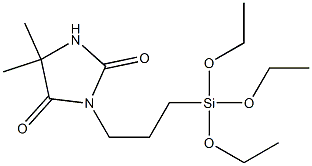 2,4-Imidazolidinedione, 5,5-dimethyl-3-(3-(triethoxysilyl)propyl)- 化学構造式