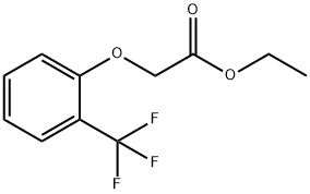 2-[2-(TRIFLUOROMETHYL)PHENOXY]-ACETIC ACID ETHYL ESTER 化学構造式
