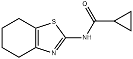 N-(4,5,6,7-tetrahydrobenzo[d]thiazol-2-yl)cyclopropanecarboxamide 化学構造式
