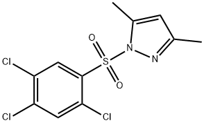 3,5-dimethyl-1-((2,4,5-trichlorophenyl)sulfonyl)-1H-pyrazole|