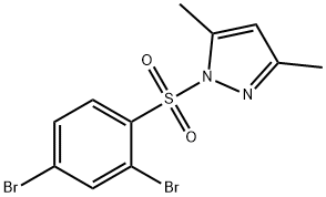 1-(2,4-dibromophenyl)sulfonyl-3,5-dimethylpyrazole Structure