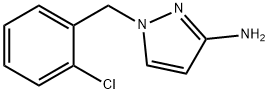 1-[(2-Chlorophenyl)methyl]pyrazol-3-amine Structure