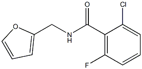 2-chloro-6-fluoro-N-(furan-2-ylmethyl)benzamide Structure