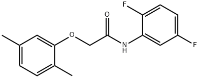 N-(2,5-difluorophenyl)-2-(2,5-dimethylphenoxy)acetamide Struktur