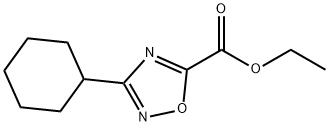 Ethyl 3-cyclohexyl-1,2,4-oxadiazole-5-carboxylate Structure