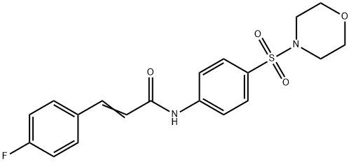 3-(4-fluorophenyl)-N-[4-(4-morpholinylsulfonyl)phenyl]acrylamide Structure