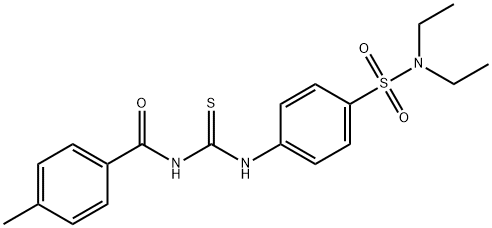 497091-69-7 N-[({4-[(diethylamino)sulfonyl]phenyl}amino)carbonothioyl]-4-methylbenzamide
